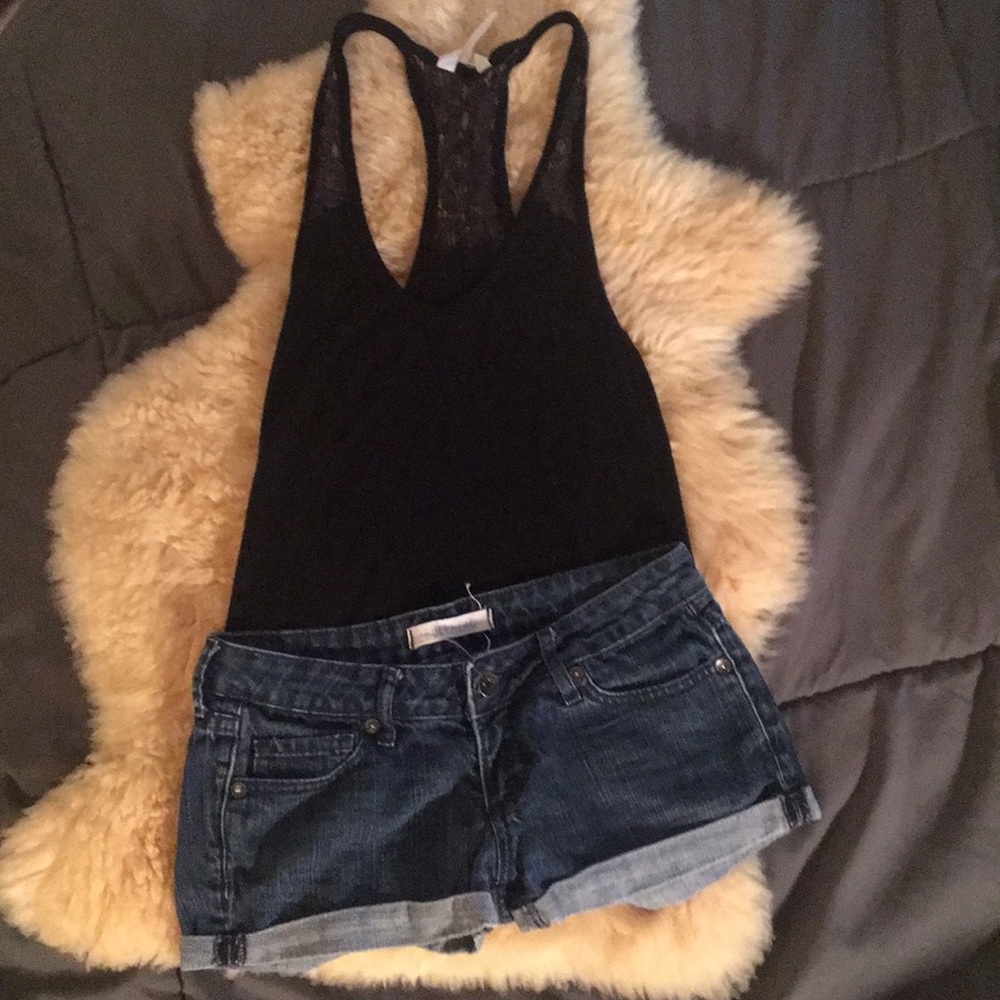 Hollister bullhead jean shorts